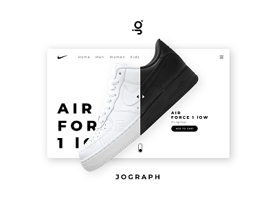 AirForces Shoes concept Ui design