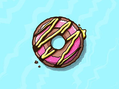 Doughnut design donut doughnut illustration illustrator ishu texture vector