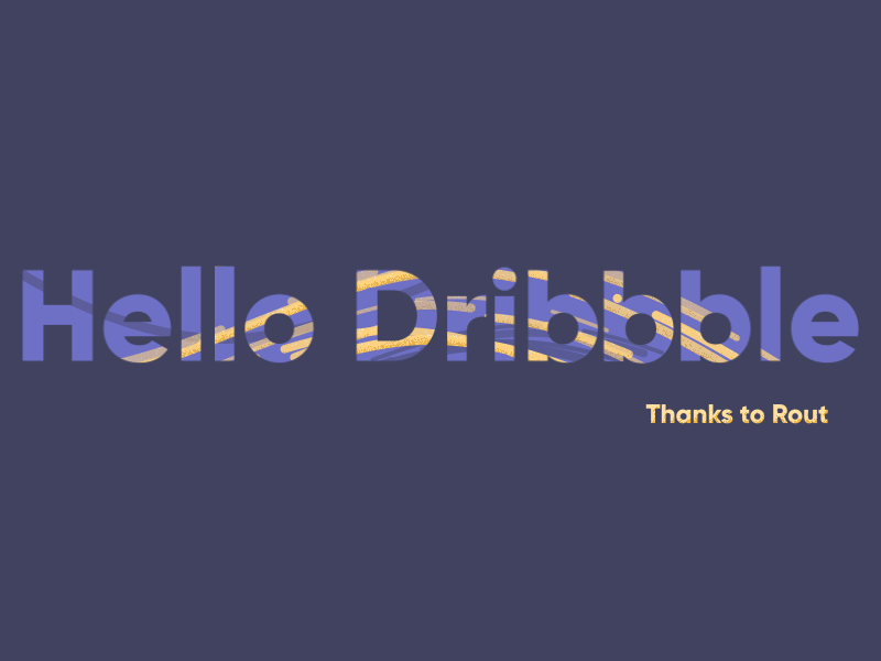 Hello everyone! first draft hello dribbble lines motion