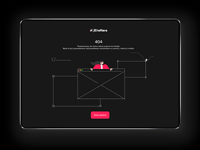 404 Error Page - jCrafters 404 404 error 404 error page design development courses illustration jcrafters vector website design