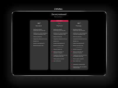 Pricing Page minimalism price prices pricing pricing table purchase