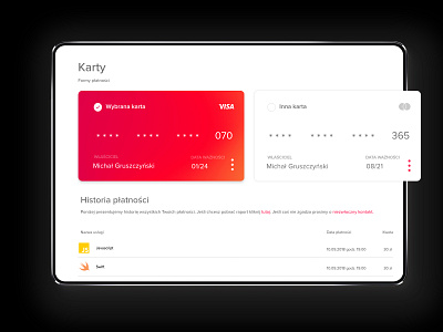 Wallet and credit card Page