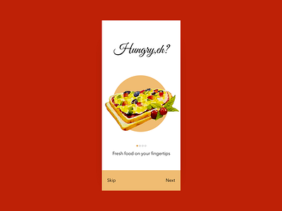 Splash Screen clean debut food illustration interface minimalism restaurant splash screen ui ux