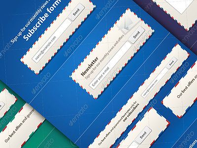 Contacts & Newsletter Subscription Forms forms graphicriver