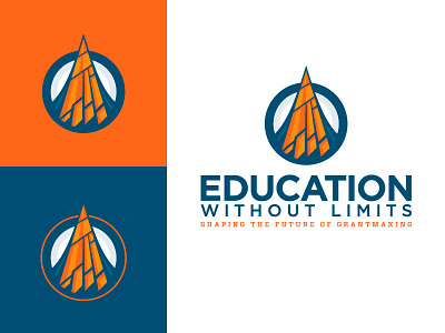 Education Without Limits branding education future icon logo peak tech technology without limits