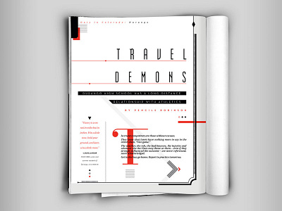Ekmn Art Deco Magazine design drop cap editorial headline layout magazine publication typography
