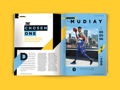 Editorial Design By Nick Heckman March2016 basketball design dropcap editorial headline layout magazine publication sports typography