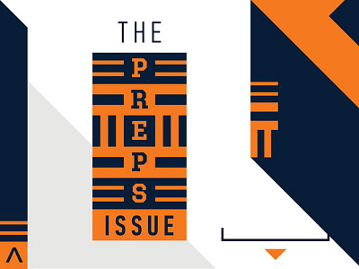 The Preps Issue - tag identifier branding high school logo preps sports typography