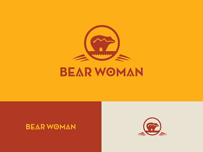Bear Woman american bear branding claw identity logo logotype native nature typography woman wordmark