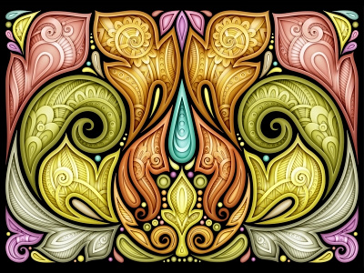 Paisley Illustration, 100% Vector