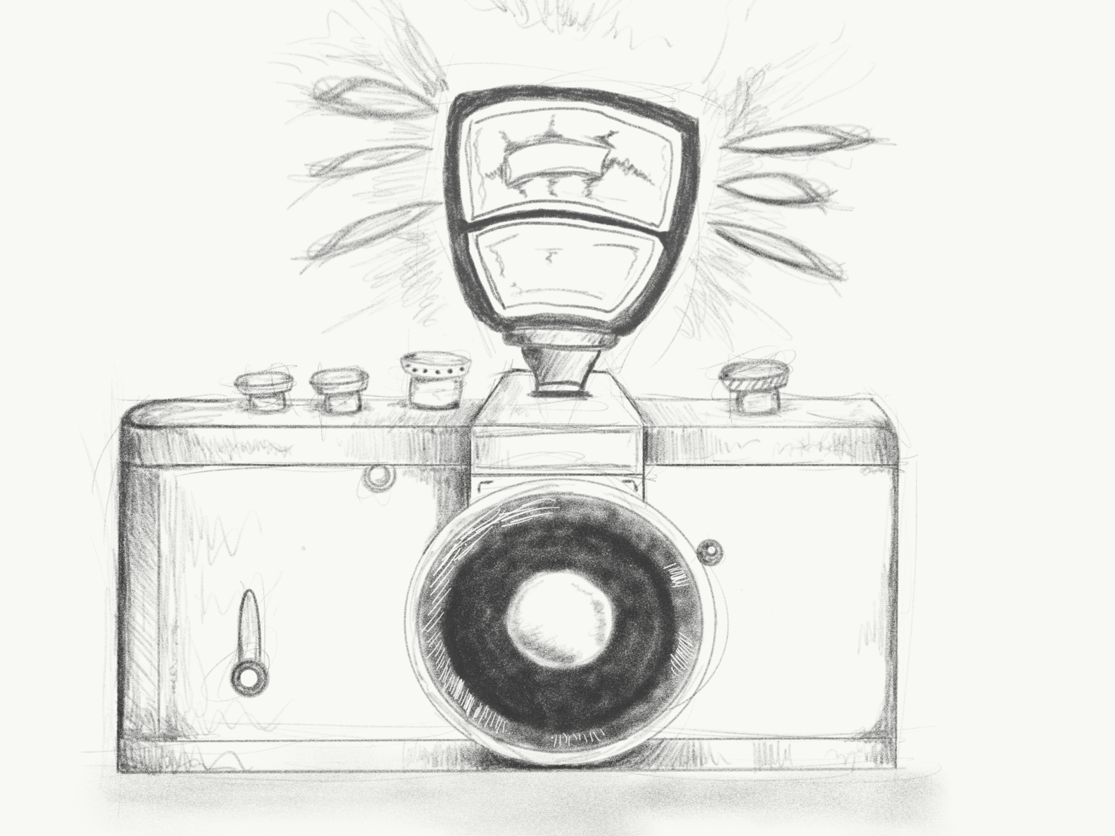Sketch of a Camera  Visual Art at Dawn