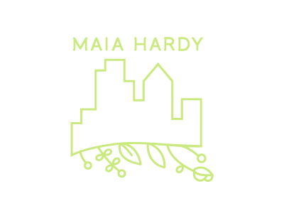 Maia: Community organizer & place maker branding cityscape green identity logo marks nature playful professional vine