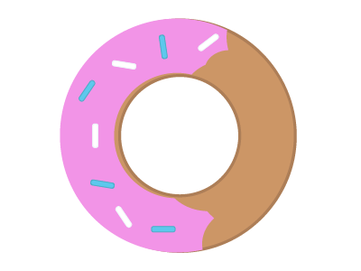 Donut baking cartoon dessert donut food graphic illustrator sweet