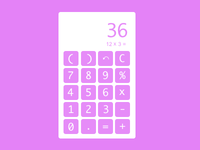 Daily UI 004 - Calculator 004 app calculator challenge daily ui daily ui challenge design interface minimalist sketch ui ui challenge