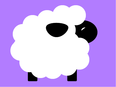 Sheep animal cartoon design graphic illustrator sheep