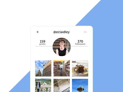 Daily UI 006 - User Profile challenge daily ui design challenge instagram interface minimalist profile redesign ui ui challenge user profile