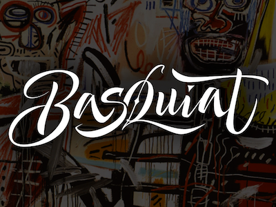 Basquiat basquiat calligraphy graphic design lettering piece