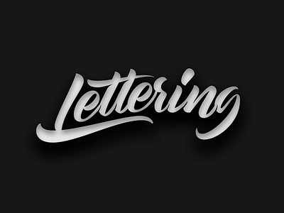 Lettering calligraphy composition graphic lettering style