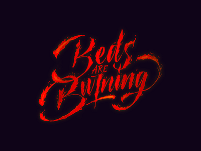 Bed are burning