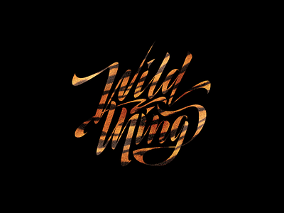 Wild Thing art calligraphy lettering texture type typo