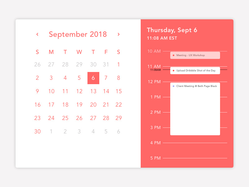 Calendar september golf break lunch break meetings appointments calendar app sketchapp flat ui application ui nyc design illustration uidesign vector concept calendar daily ui dailyui