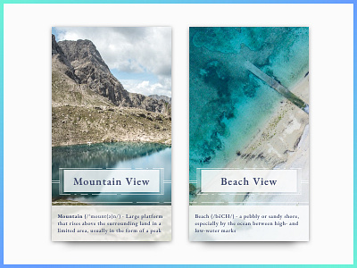 Day 45 - Info Card aerial app beach blue concept daily ui dailyui design illustration infocard information mountain nyc serif sketchapp typography ui uidesign uxui vector