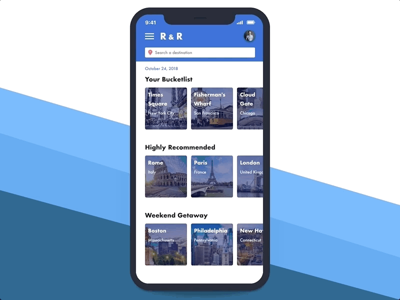 Hotel Booking animation appdesign booking bucketlist concept daily ui design destinations hotel invisionstudio loading bar map nyc relax rest times square travel uidesign uxdesign vector