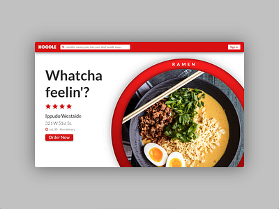 Noodle animation concept daily ui design interaction design invision studio invisionstudio nyc practice uidesign website