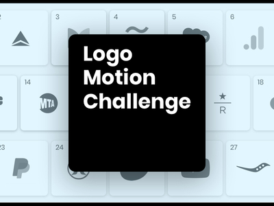 Logo Motion Challenge Thumbnail animation branding challenge compilation concept design logo logo motion challenge motion portfolio portfolio site portfolio website sketch thumbnail ui vector