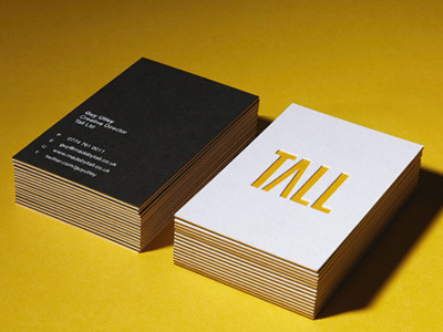 Tall Business Cards branding business cards logo stationary