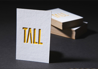 Tall Business Cards