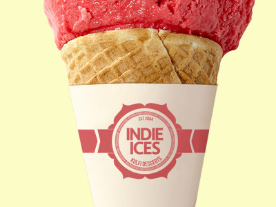 Indian Ice cream logo brand ice cream logo
