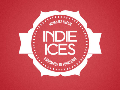 Indie Ices cream flower handmade ice ices logo rose tag