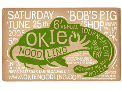 Okie Noodling Tourny Poster