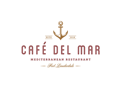 Café Del Mar branding design logo