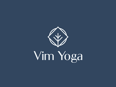 Vim Yoga branding design logo