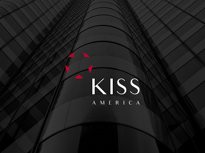 KISS America branding design logo