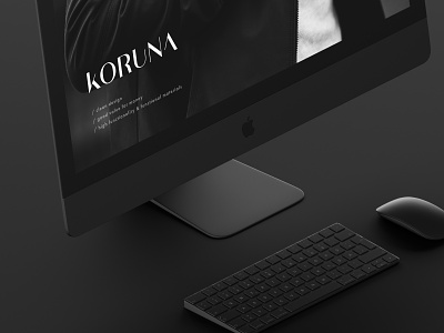 Branding // Koruna black branding dark design high end logo minimal minimalistic sleek sophisticated