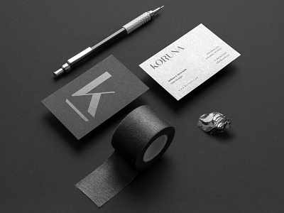 Branding // Koruna black branding dark design high-end logo minimal minimalistic sleek sophisticated