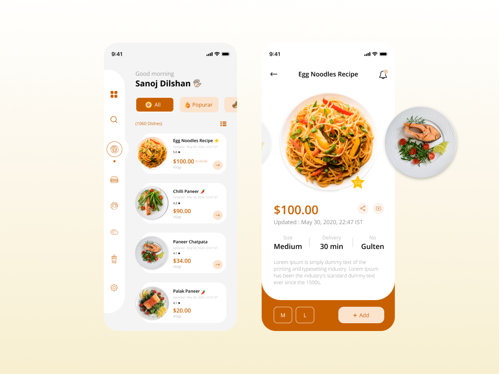 Food Delivery - Mobile App UI Design by Sanoj Dilshan on Dribbble