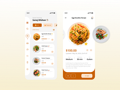 Food Delivery - Mobile App UI Design
