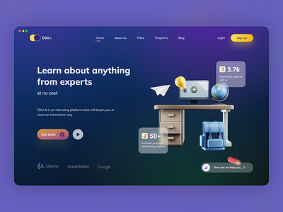 Header Exploration - Online Learning Platform