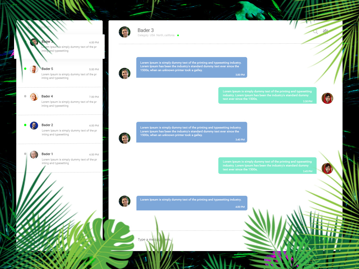 Chat Window by Sanoj Dilshan on Dribbble