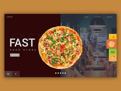 Fast food | Daily UII design II adobe xd design food food ui idesign ui ui design user inteface