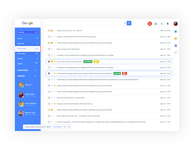 Gmail Redesign - Daily UI