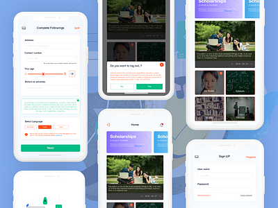 E-Learn App UI Design