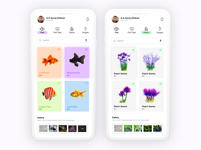 Aquarium App UI Design | Daily UI Design