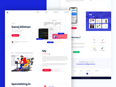 Personal Website Design | Landing page design