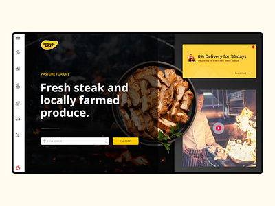 Food web User interface design app ui design food website ui ui design user interface design webdesign website