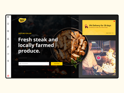 Food web User interface design